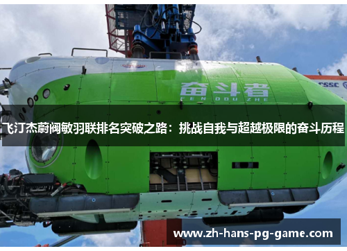 飞汀杰蔚阀敏羽联排名突破之路:挑战自我与超越极限的奋斗历程 飞汀杰蔚阀敏羽联排名突破之路:挑战自我与超越极限的奋斗历程